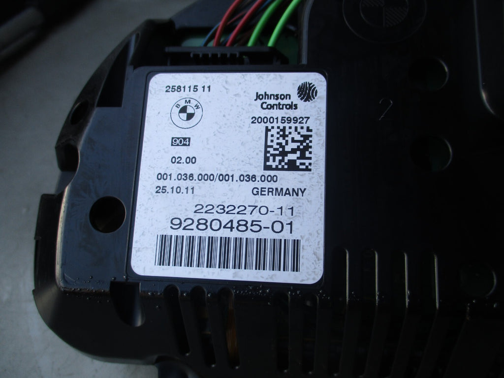 2012 BMW 5 SERIES F10 SPEEDOMETER INSTRUMENT CLUSTER 9280485-01