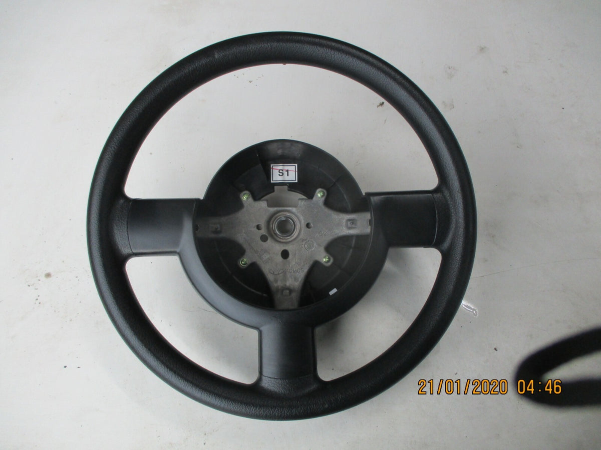 CHEVROLET MATIZ MK2 2009 3 SPOKE STEERING WHEEL ASSEMBLY FM9LABH9H