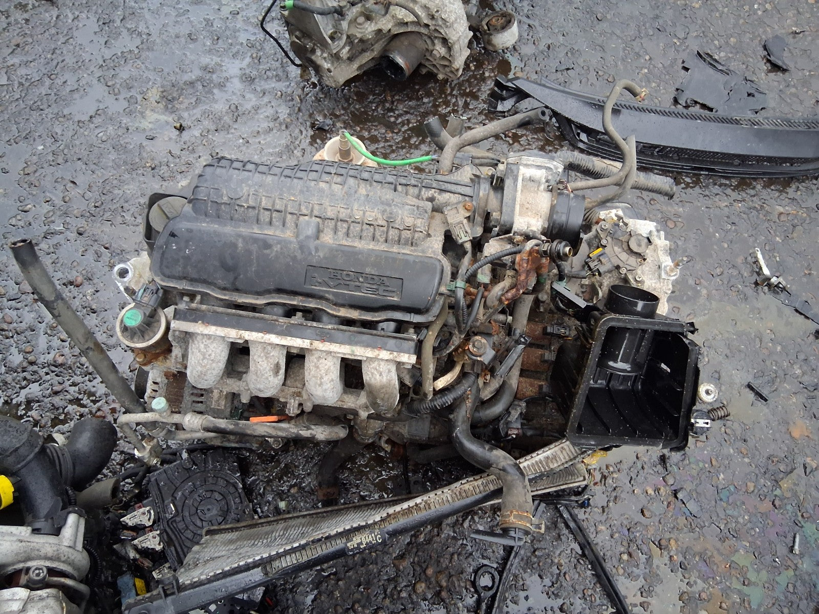 2007 HONDA JAZZ MK3 1.3 PETROL COMPLETE ENGINE WITH PUMPS INJECTORS L13Z1