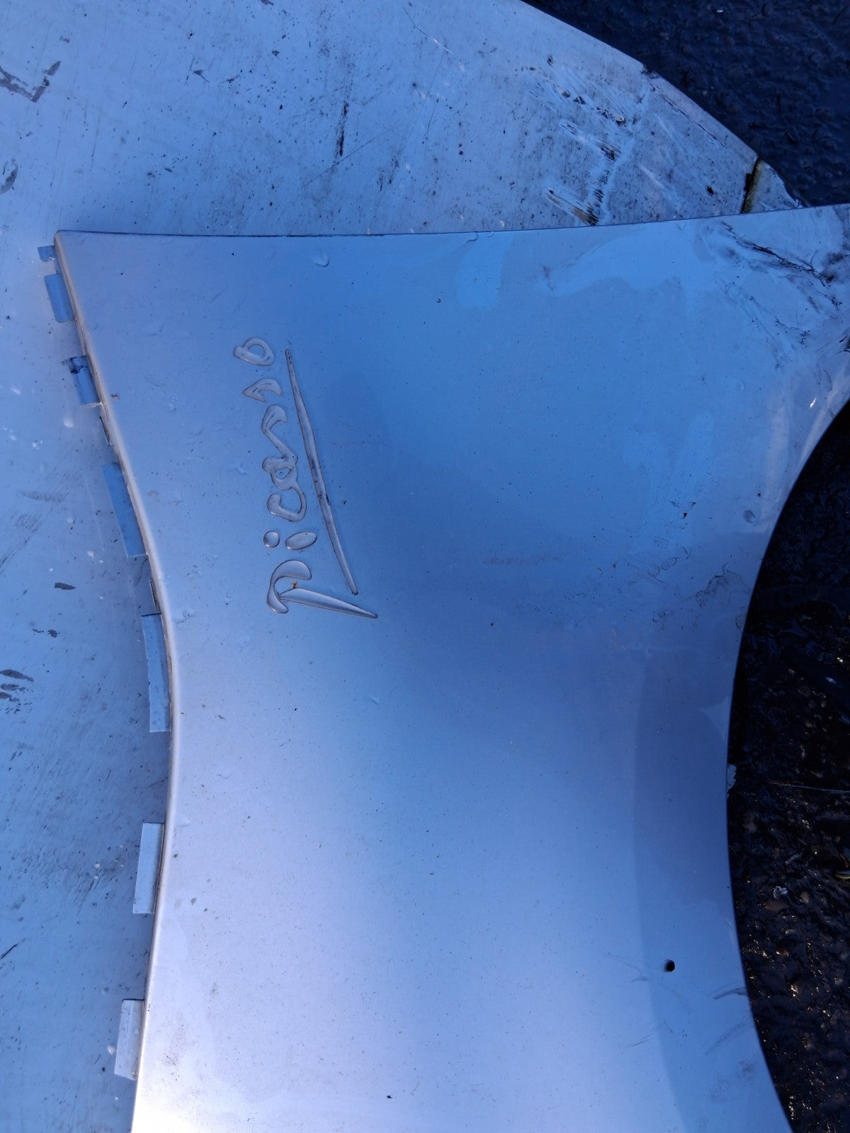 2008 CITROEN C4 PICASSO NS PASSENGER SIDE FRONT WING PANEL SILVER