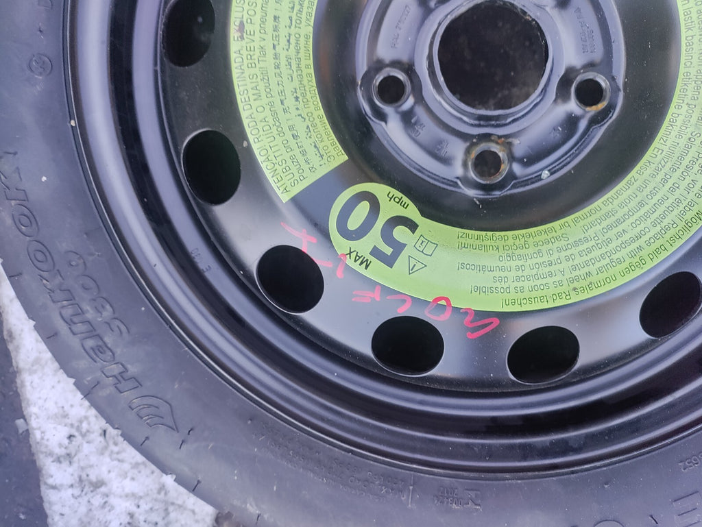 2015 VOLKSWAGEN GOLF MK7 SPACESAVER WHEEL WITH TYRE T125/70R16
