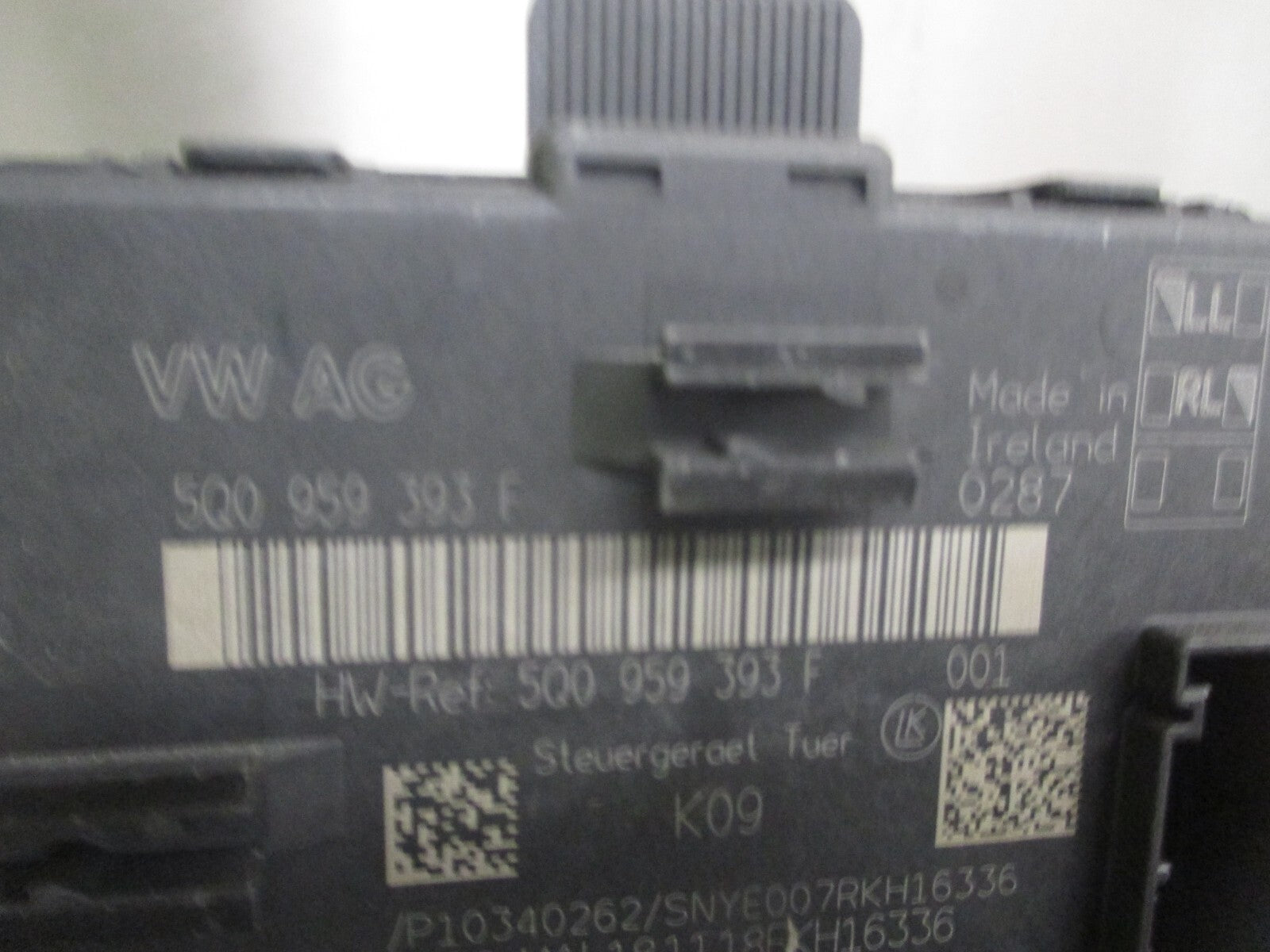 VW VOLKSWAGEN PASSAT B8 2018 OSF DRIVER SIDE FRONT DOOR MODULE ECU 5Q0959393F