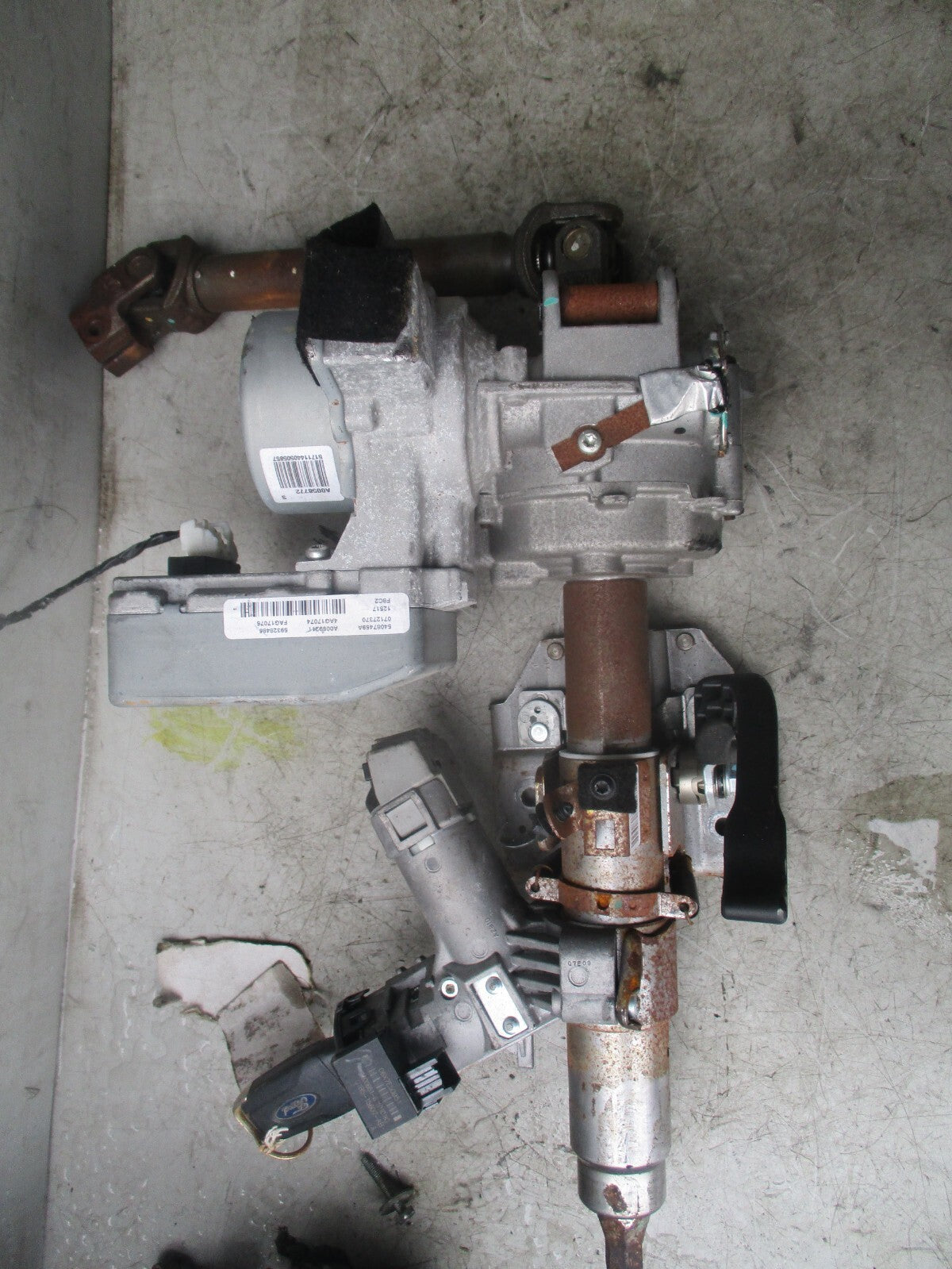 2018 FORD KA + POWER STEERING COLUMN H1B13D071BC