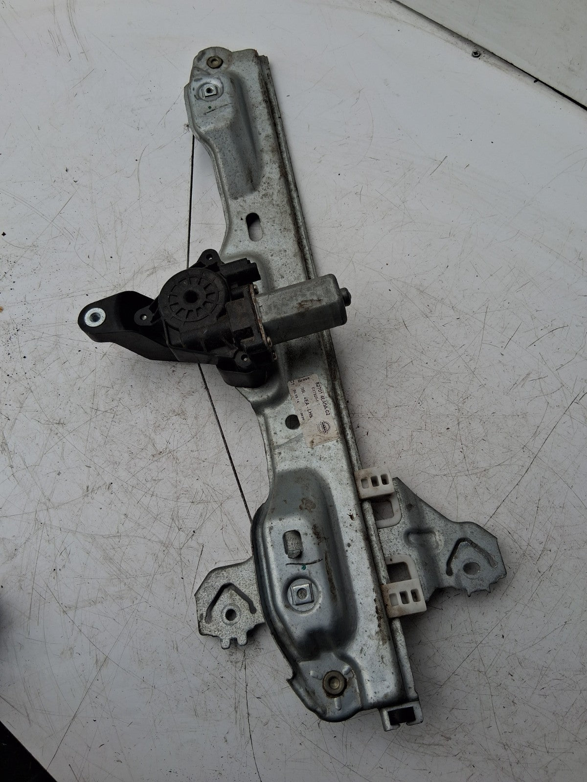 2015 NISSAN QASHQAI NSR PASSENGER REAR DOOR WINDOW REGULATOR & MOTOR 827014EA0A