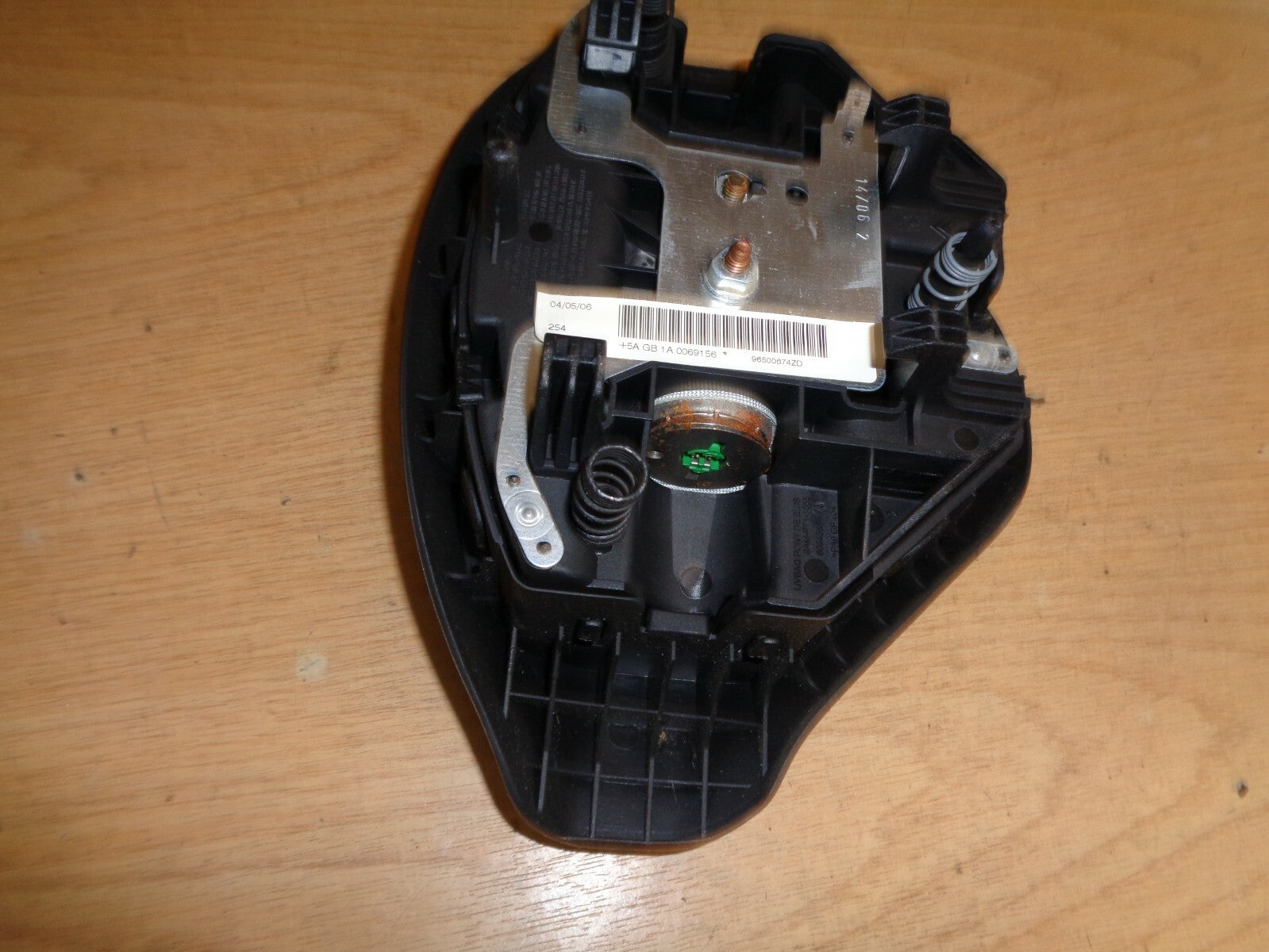 PEUGEOT 207 2006 STEERING WHEEL AIRBAG UNIT ONLY 96500674ZD