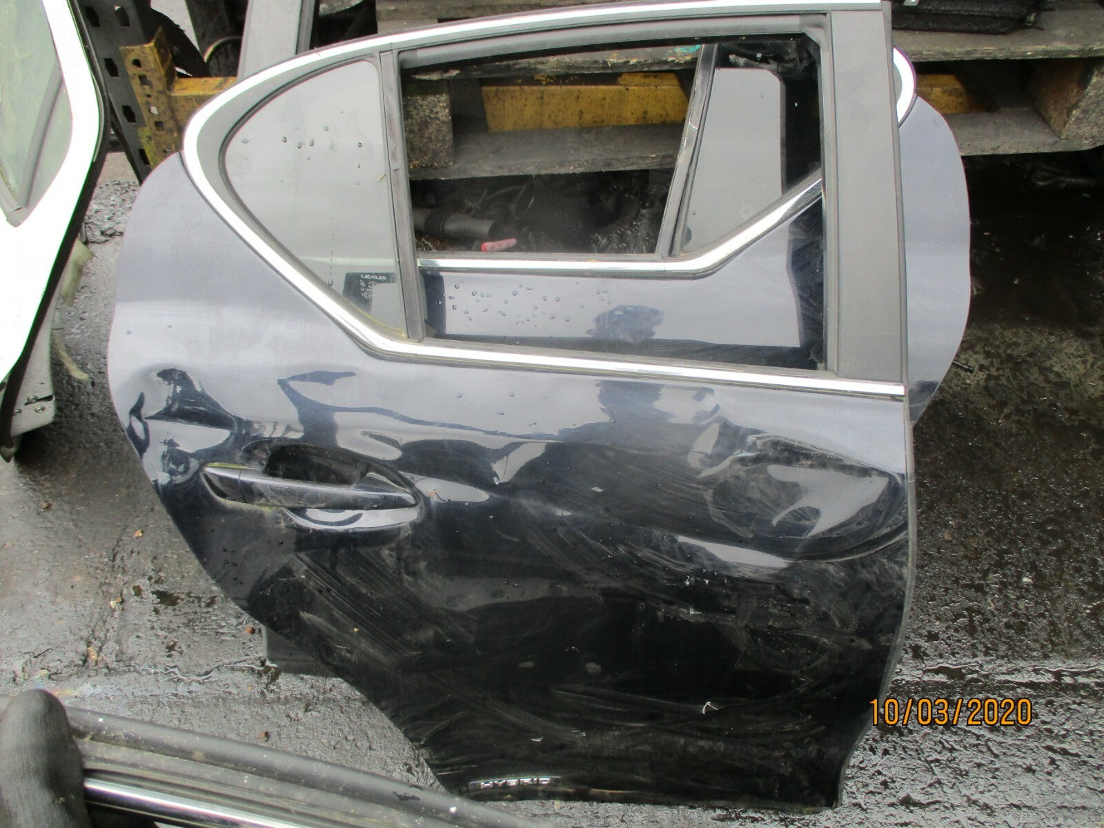 LEXUS CT 200H 2015 OSR DRIVER SIDE REAR DOOR DARK BLUE DAMAGED