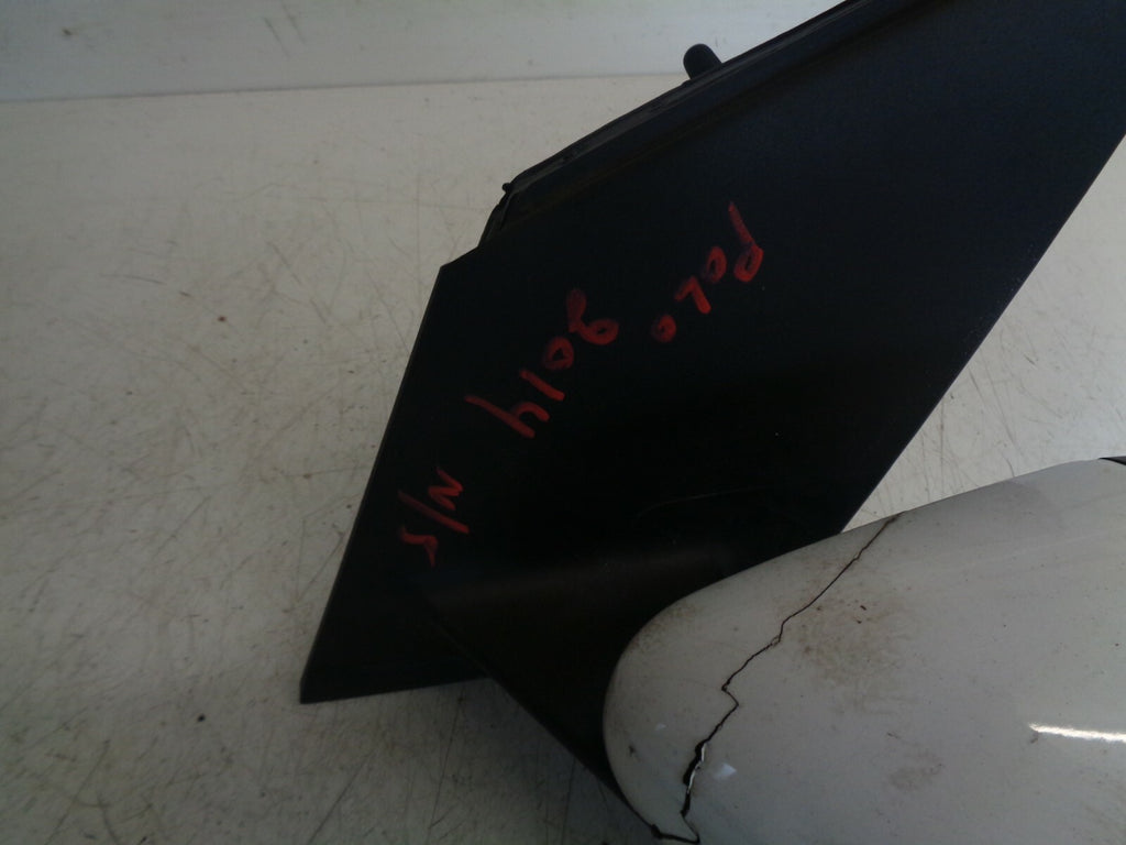 VW VOLKSWAGEN POLO 6R 2014 NS PASSENGER SIDE WING MIRROR WHITE 6R2857501BD