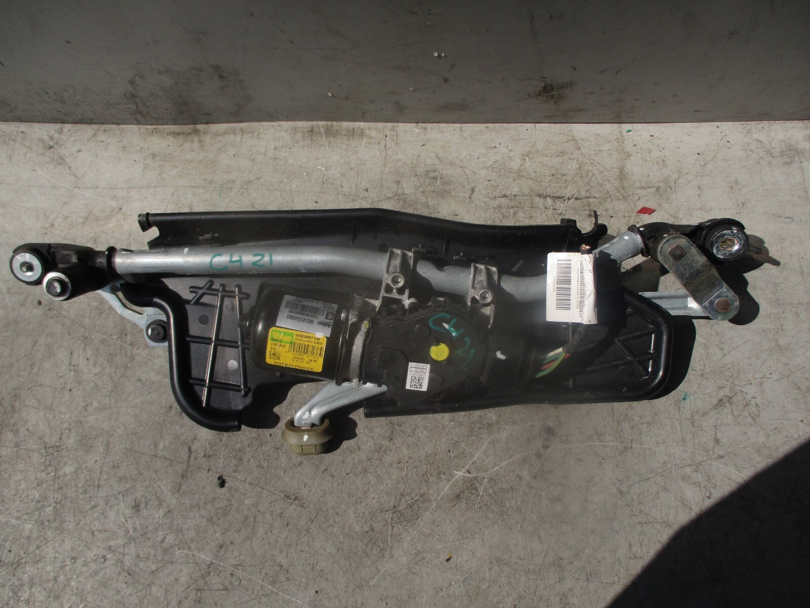 2021 CITROEN C4 MK3 FRONT WINDSCREEN WIPER MOTOR & LINKAGE 9824534680