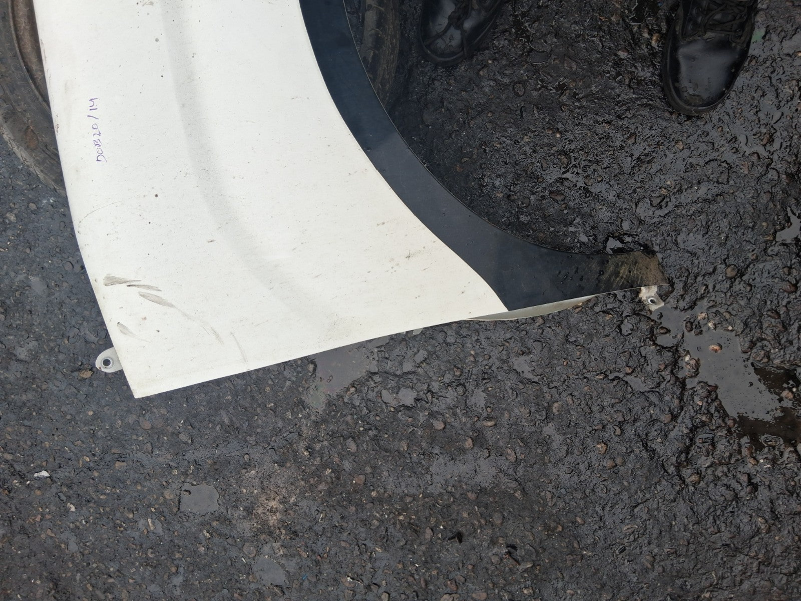 2013 FIAT DOBLO MK2 OS DRIVER SIDE FRONT RIGHT WING PANEL WHITE