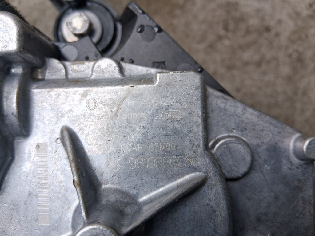 VAUXHALL CORSA F 2018 HATCHBACK REAR WINDSCREEN WIPER MOTOR 9819900080