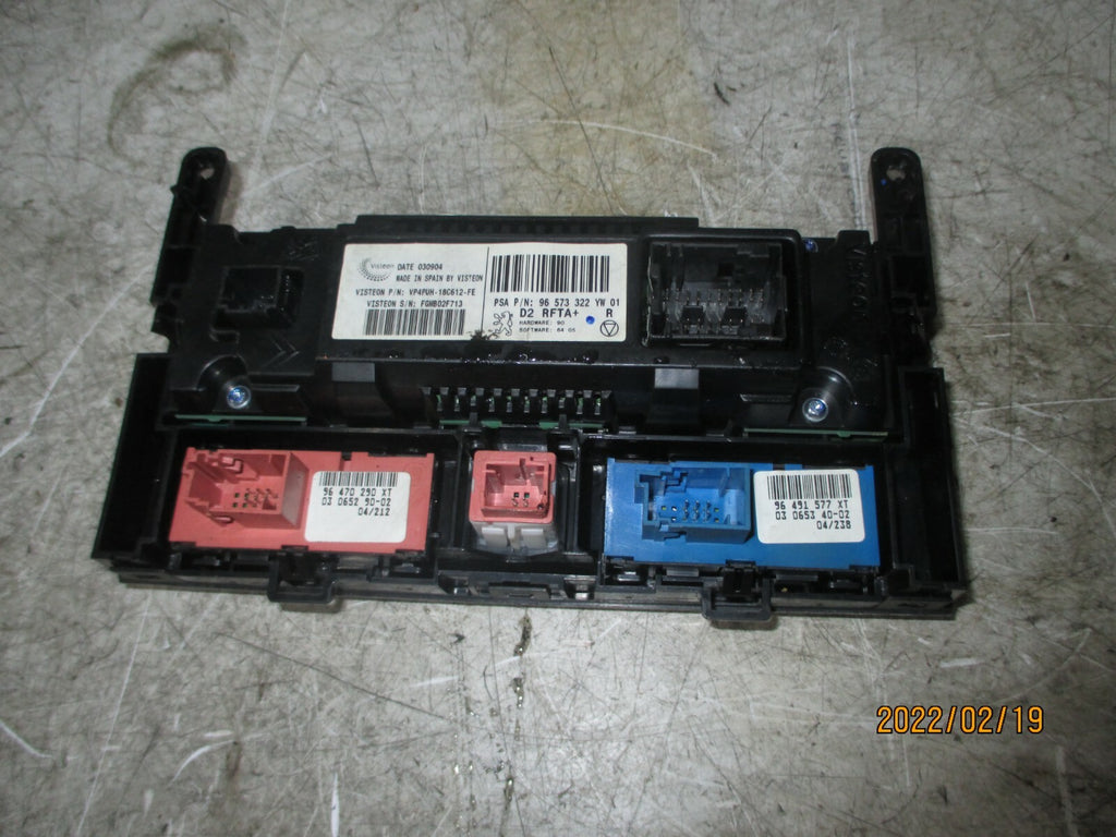 PEUGEOT 407 2004 HEATER AC CLIMATE CONTROL PANEL 96573322YW