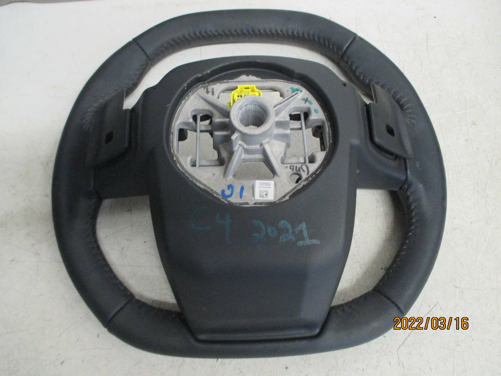 CITROEN C4 MK3 2021 3 SPOKE MULTIFUNCTION LEATHER STEERING WHEEL 98406912ZD