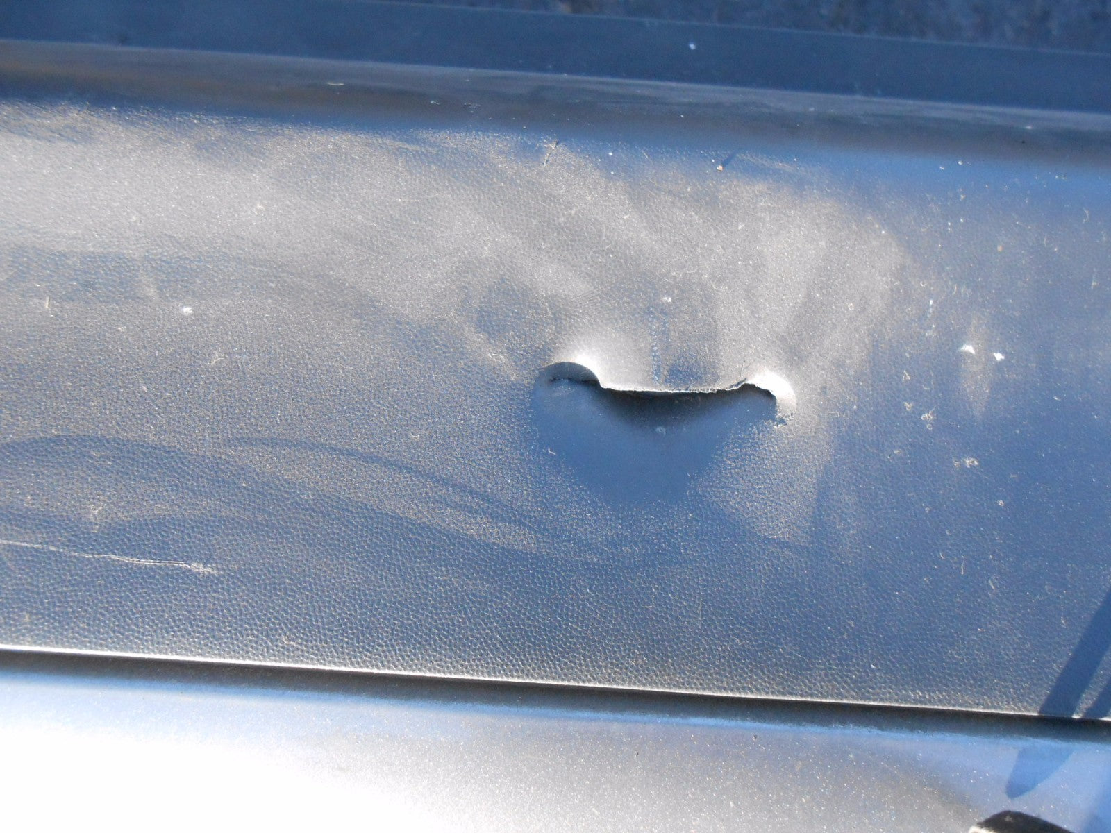 SEAT IBIZA 6L (MK4) 2002 - 2008 REAR BACK PLASTIC BUMPER LS7U GRIS SOMBRA GREY