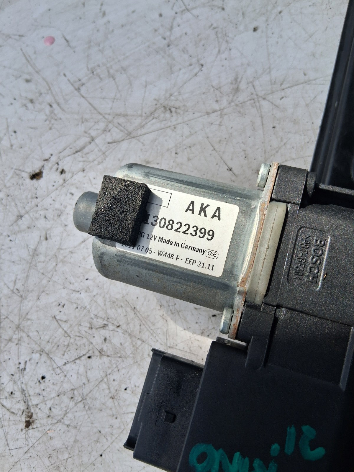 2021 FIAT FIORINO SIDE FRONT WINDOW REGULATOR 130822399