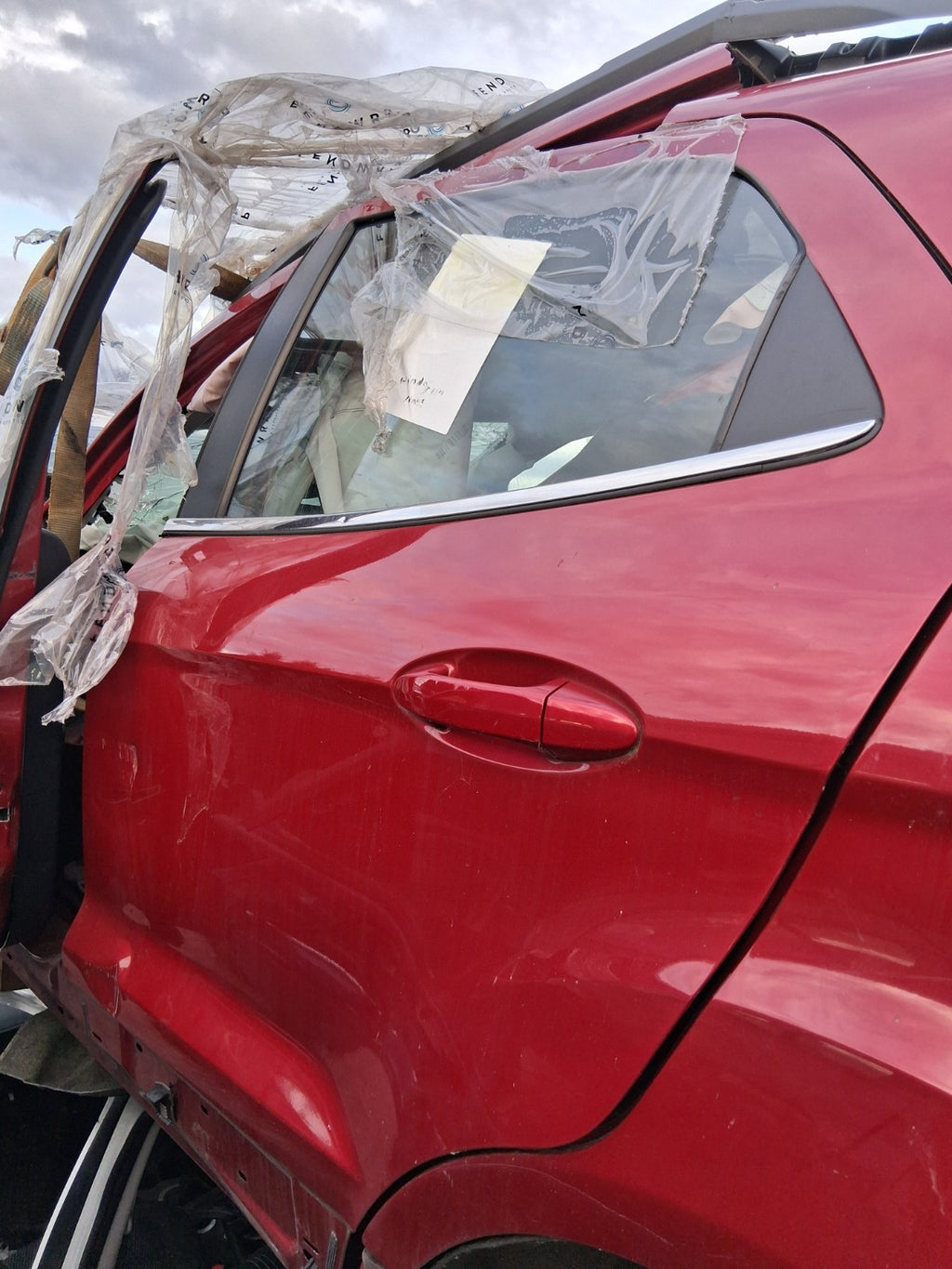 2021 FORD ECOSPORT MK2 NSR PASSENGER SIDE REAR LEFT BARE DOOR RED