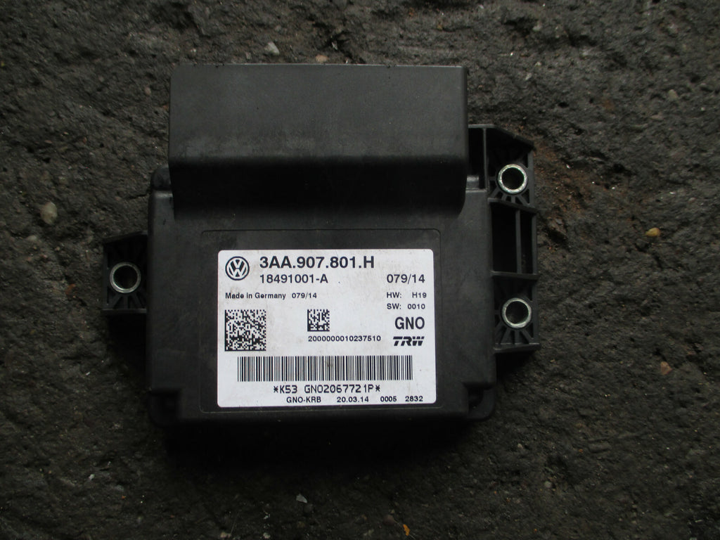 VW VOLKSWAGEN PASSAT B7 2014 DASH DRIVER MODULE SAFETY BAG KIT 3AA907801H