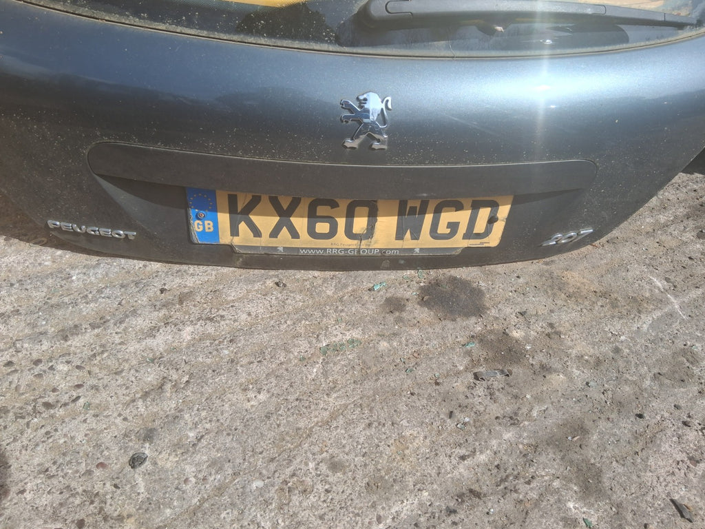 2010 PEUGEOT 207 5 DOOR HATCH REAR COMPLETE TAILGATE BOOTLID GREY
