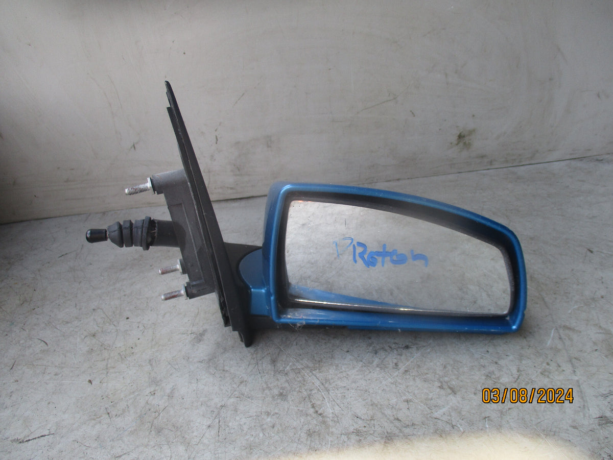 2009 PROTON SAVVY  OSF DRIVER SIDE BLUE WING MIRROR
