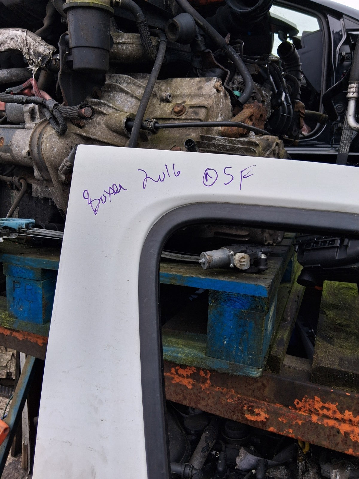 2016 PEUGEOT BOXER MK3 OSF DRIVER SIDE FRONT RIGHT COMPLETE DOOR WHITE