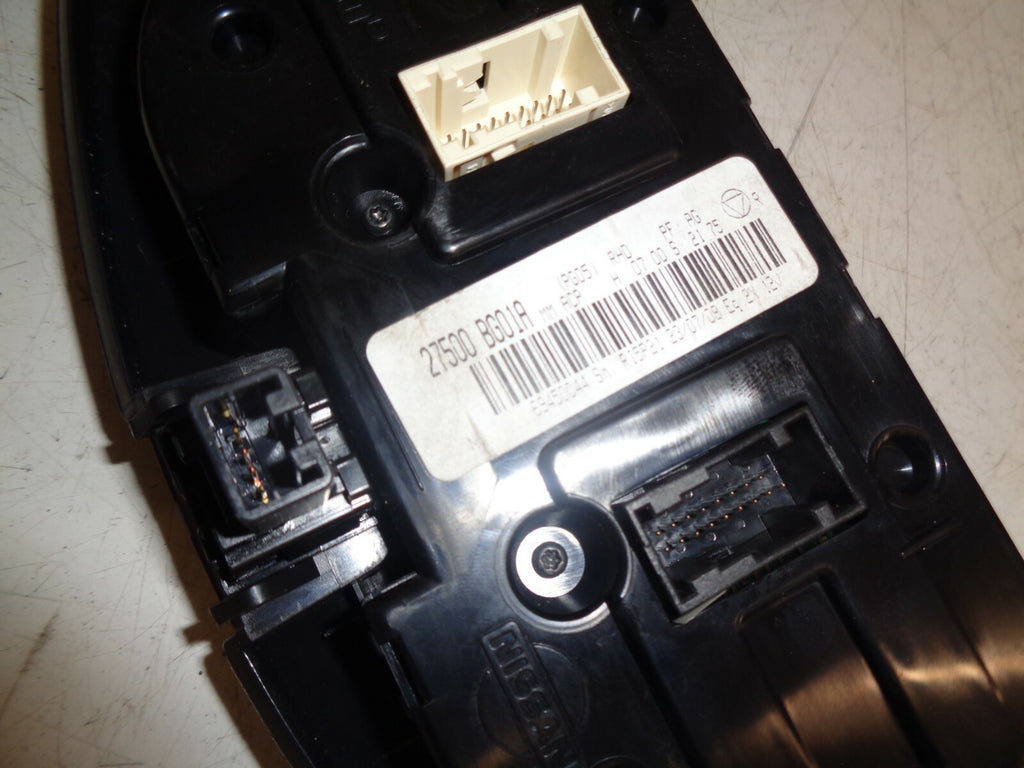 NISSAN MICRA 2008 K12  COMPLETE HEATER CLIMATE CONTROL SWITCH 27500BG01A