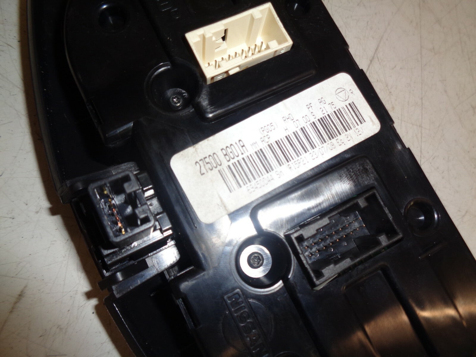 NISSAN MICRA 2008 K12  COMPLETE HEATER CLIMATE CONTROL SWITCH 27500BG01A