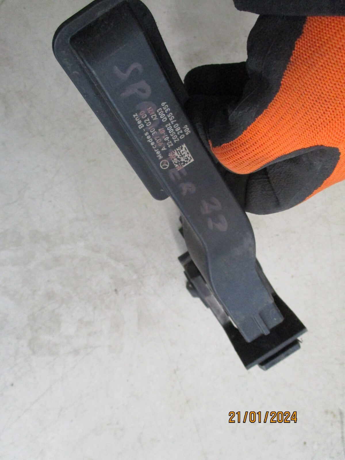 MERCEDES BENZ SPRINTER W907 2023 ACCELERATOR PEDAL A9073010200