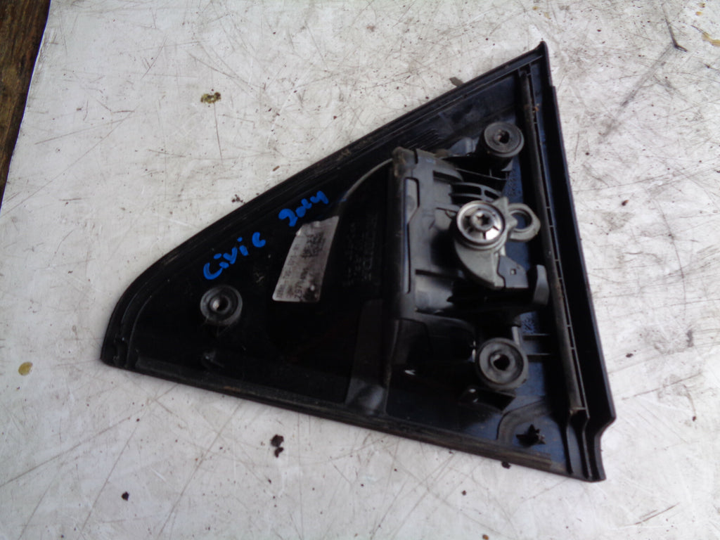 HONDA CIVIC 2014 NSR PASSENGER SIDE REAR EXTERIOR DOOR HANDLE 72680TV0E016M1