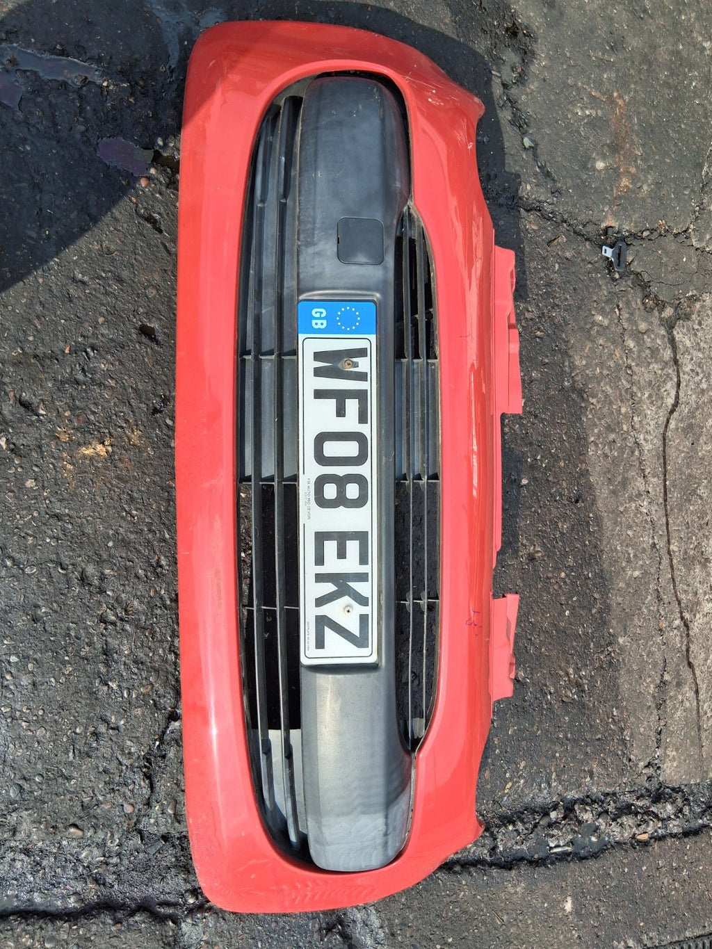 2008 CITROEN C1 MK1 3 DOOR FRONT COMPLETE BUMPER RED