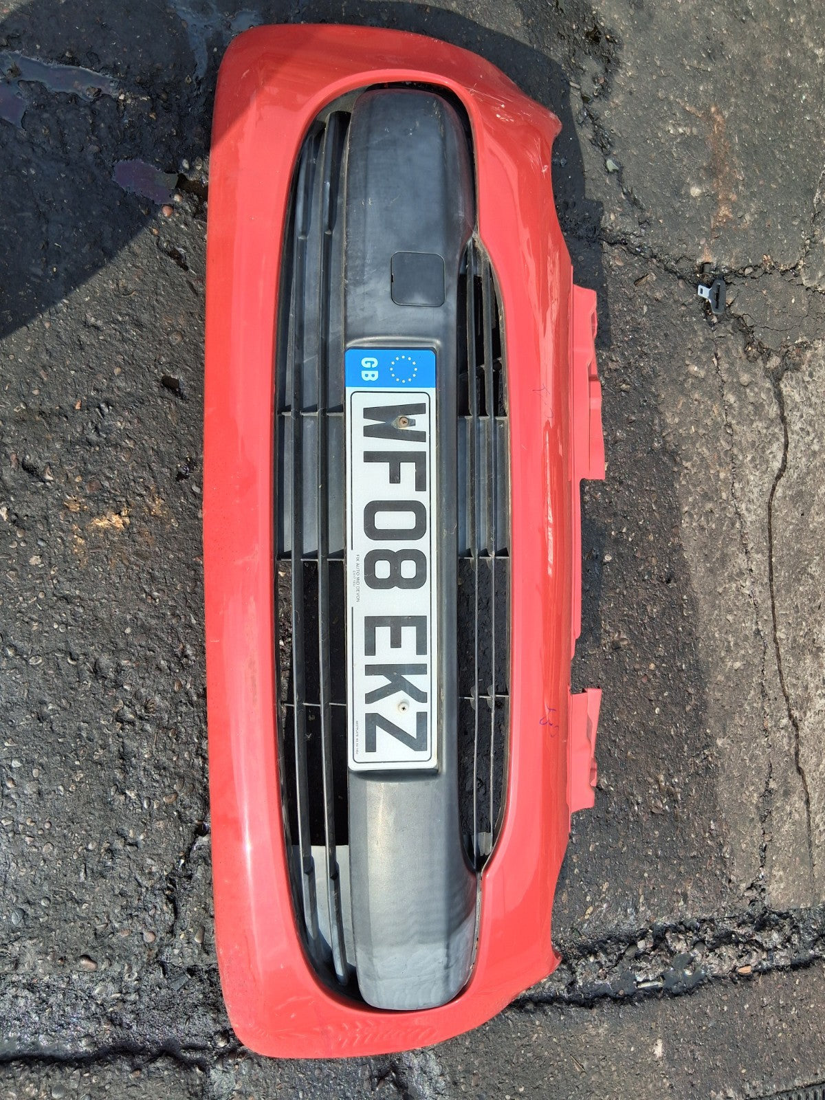2008 CITROEN C1 MK1 3 DOOR FRONT COMPLETE BUMPER RED