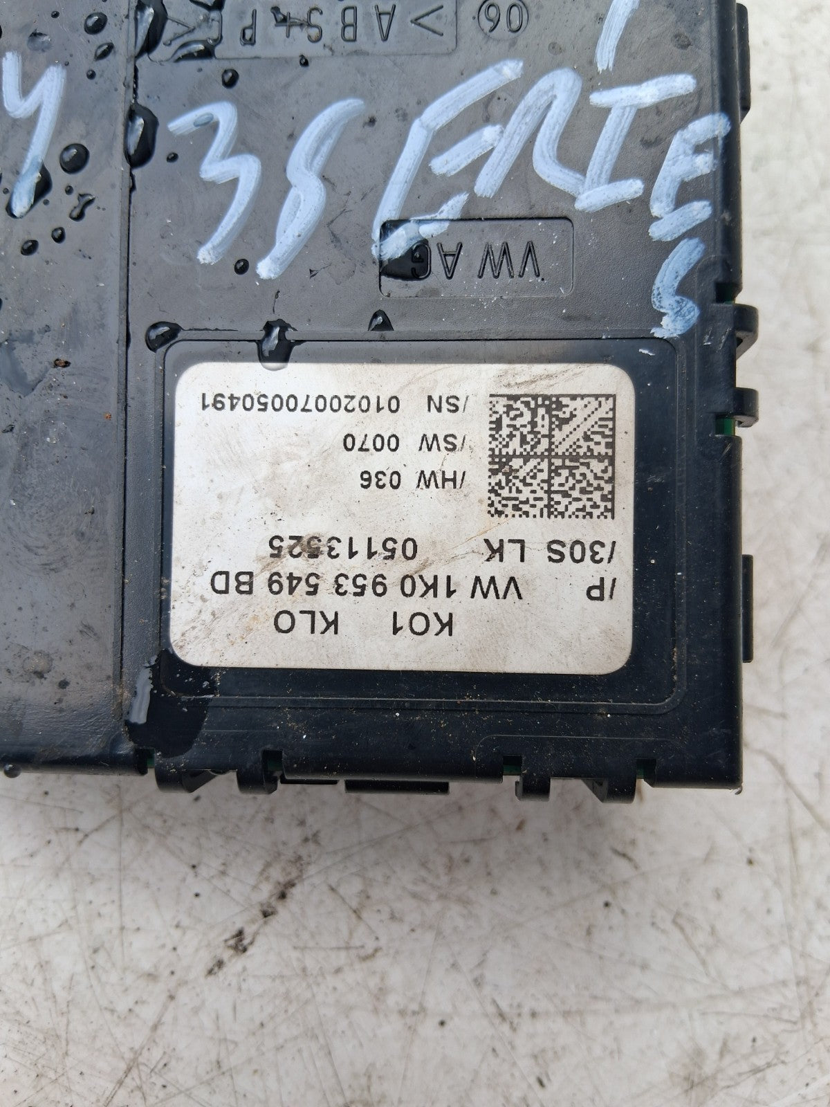 2014 BMW 3 SERIES F31 F30 STEERING ANGLE SENSOR 1K0953549BD
