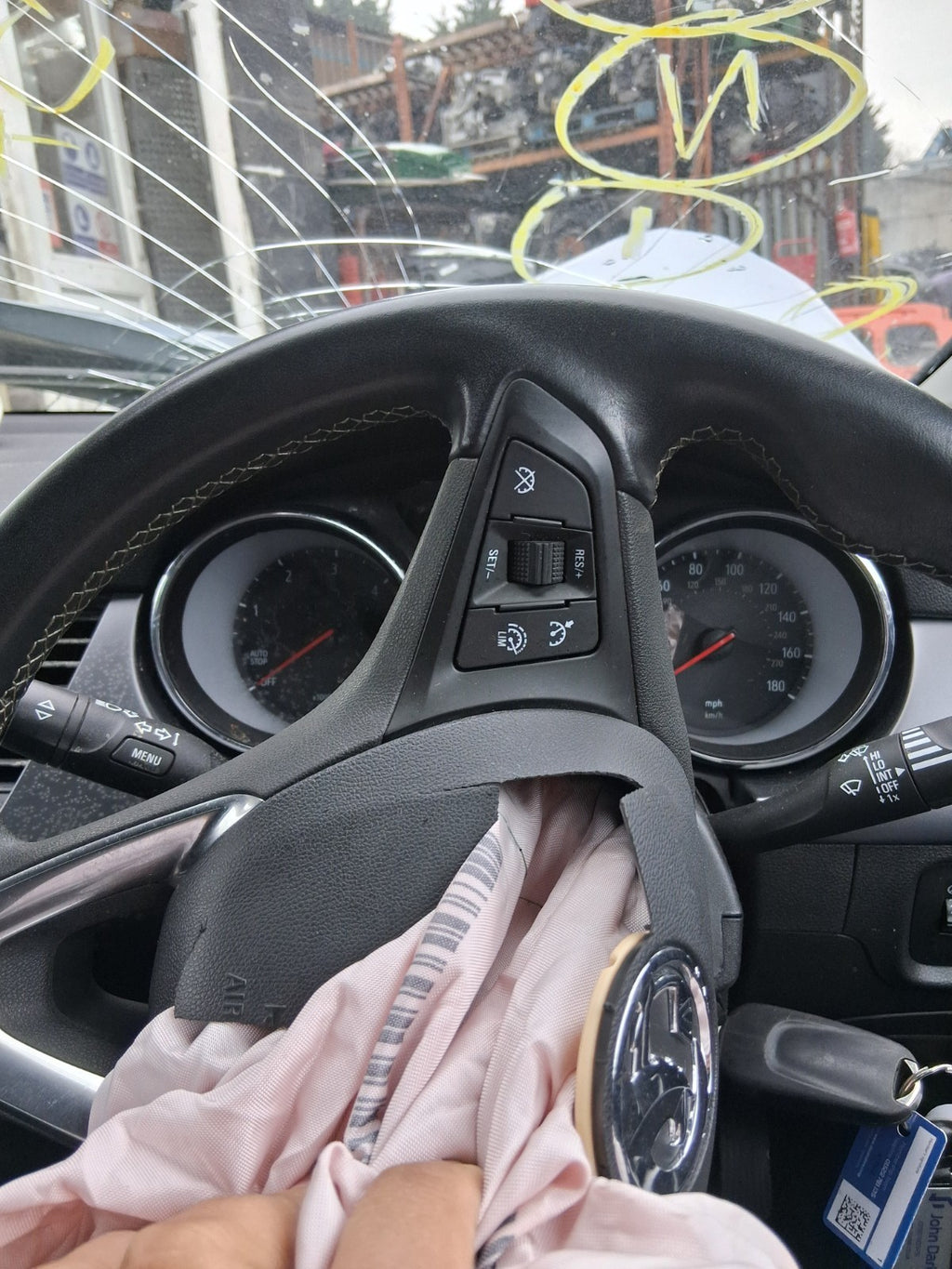 2019 VAUXHALL ASTRA K MULTIFUNCTIONAL STEERING WHEEL BLACK
