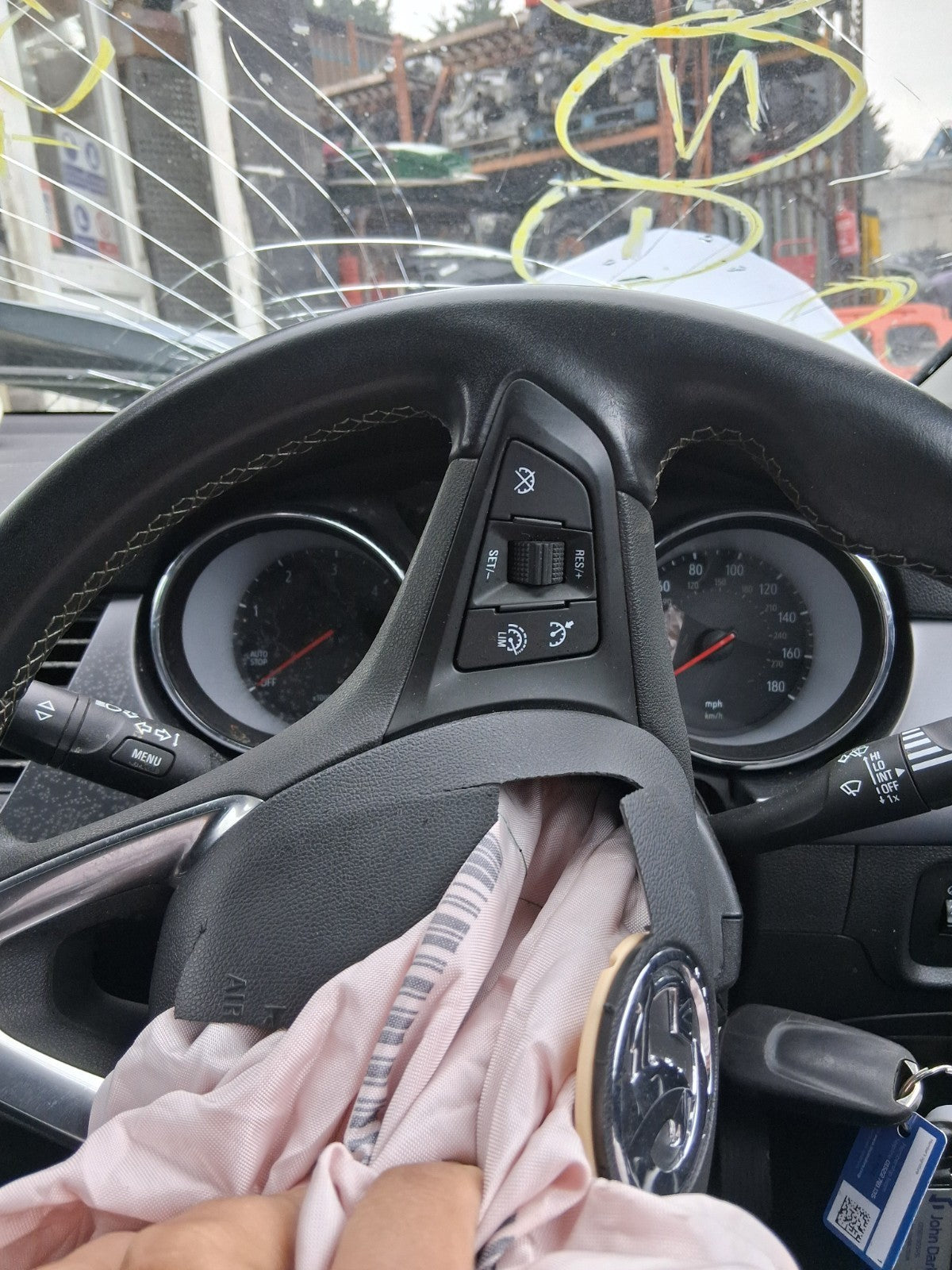 2019 VAUXHALL ASTRA K MULTIFUNCTIONAL STEERING WHEEL BLACK