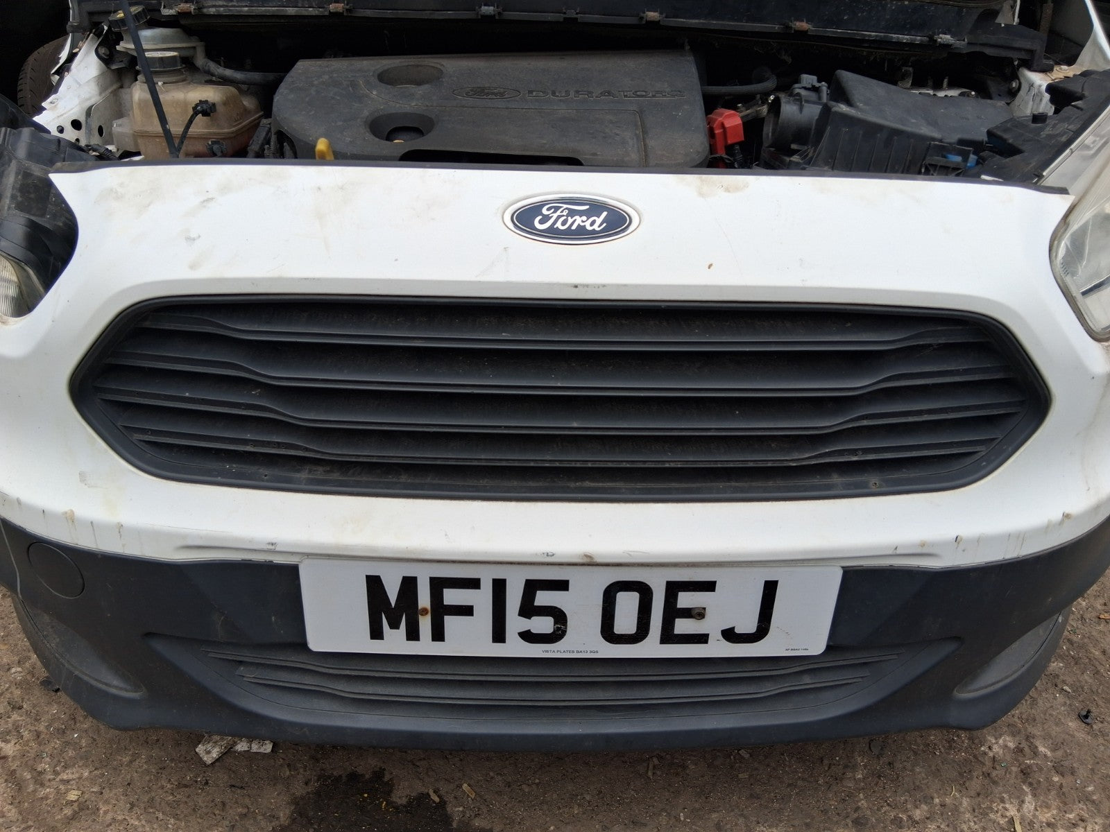 2015 FORD TRANSIT COURIER MK1 FRONT UPPER GRILL BLACK