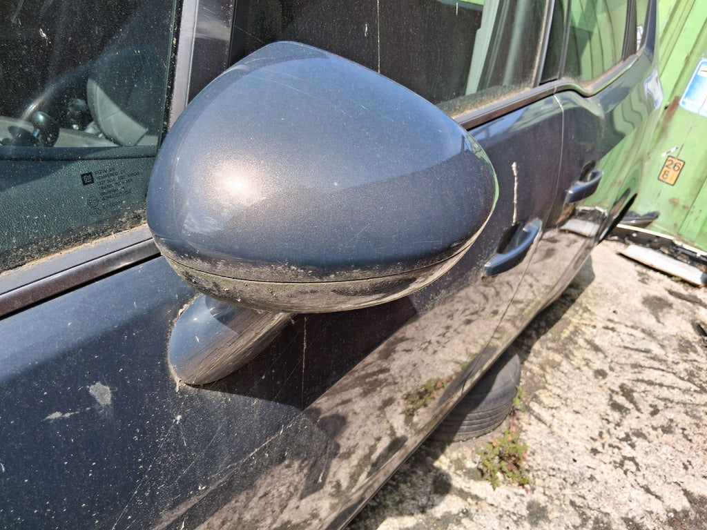 2016 VAUXHALL MERIVA B MK2 NSF PASSENGER SIDE FRONT LEFT WING MIRROR GREY