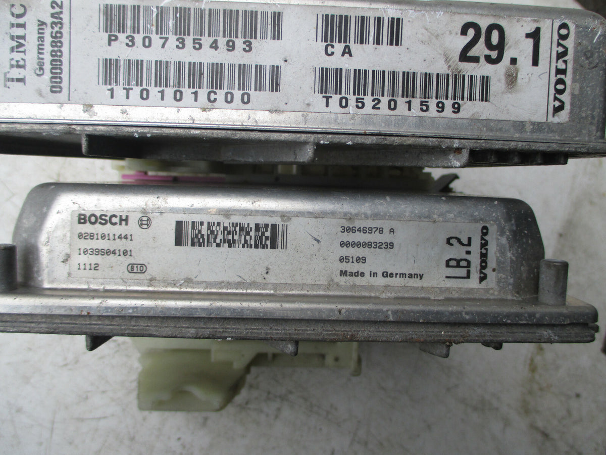 VOLVO 2005 ECU ENGINE CONTROL UNIT AUTOMATIC GEARBOX MODULE P30735493 0281011441