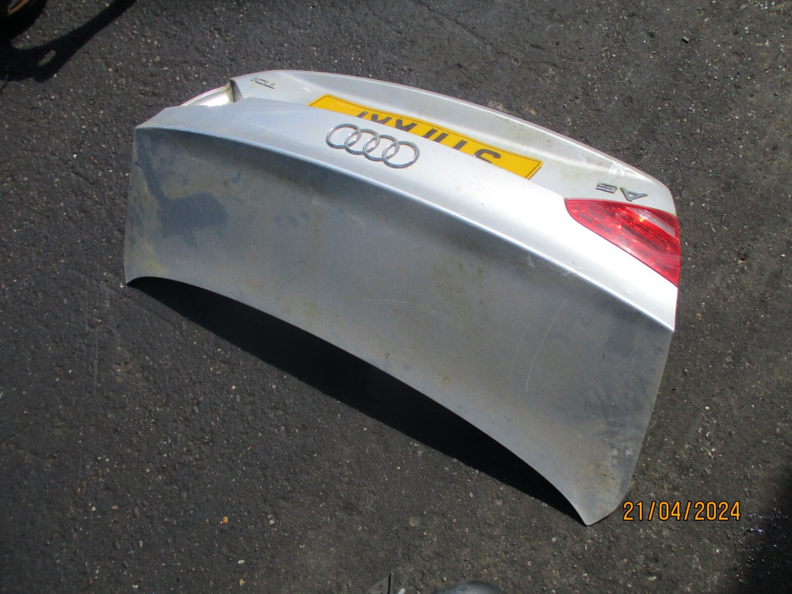AUDI A5 8T 2011 COUPE REAR BOOT BOOTLID BOOT LID TAILGATE SILVER LX7W