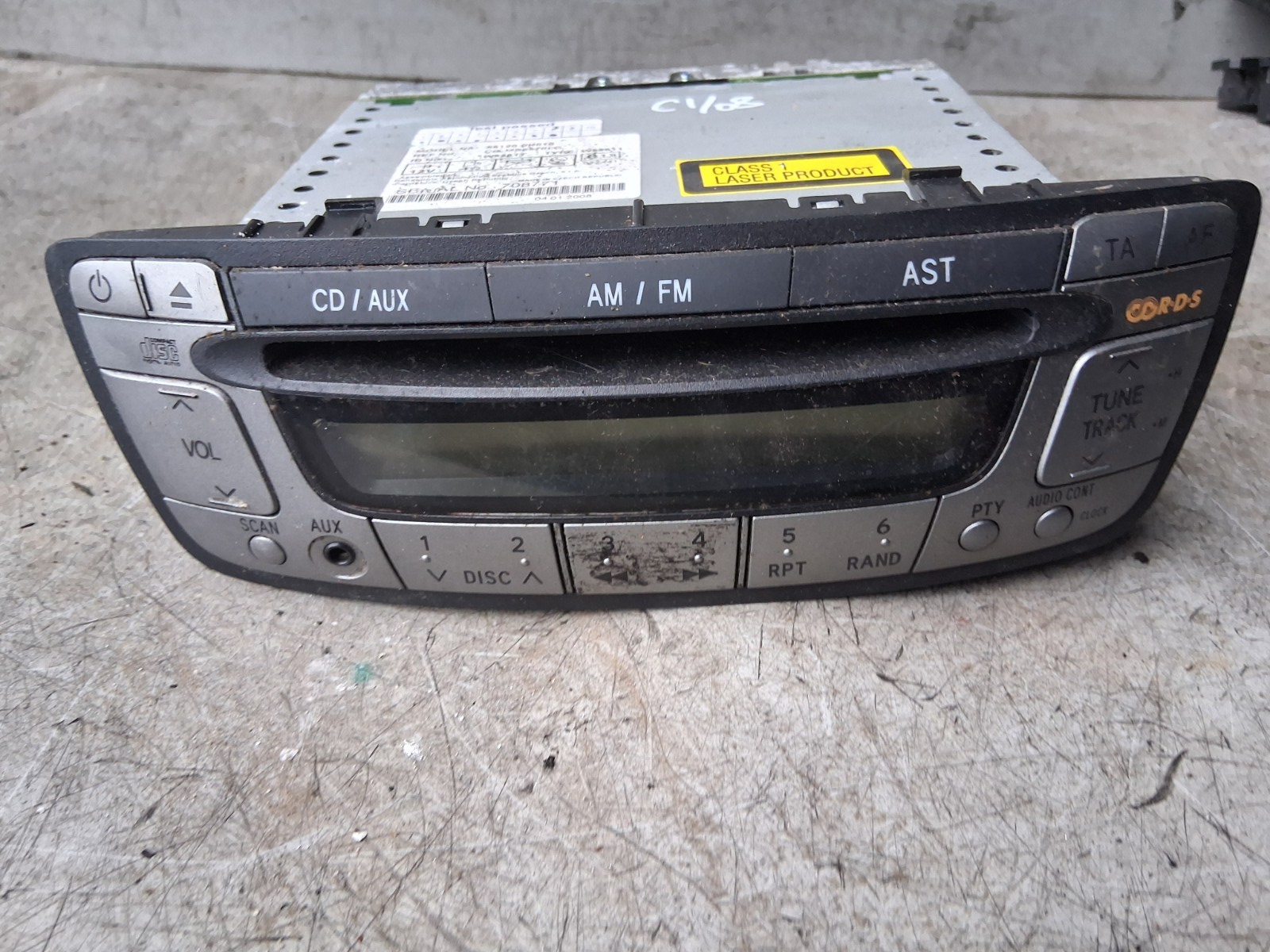 2008 CITROEN C1 3 DOOR RADIO STEREO MULTIMEDIA HEAD UNIT 861200H010