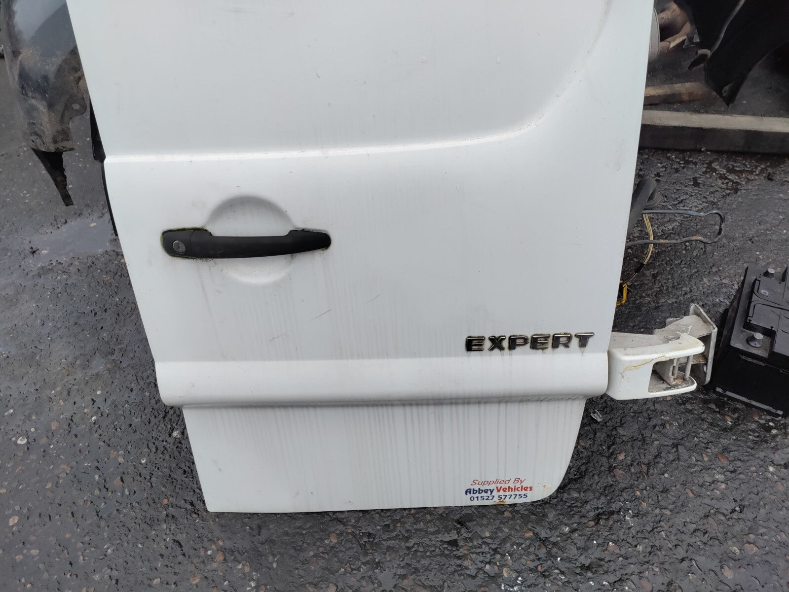 2007 PEUGEOT EXPERT MK2 OSR DRIVER SIDE REAR COMPLETE DOOR WHITE