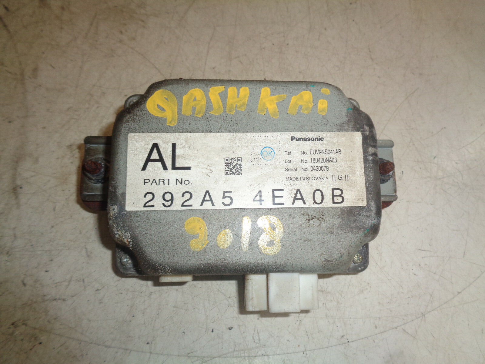 NISSAN QASHQAI J11 MK2 2018 VOLTAGE STABILISER ECU CONTROL MODULE 292A54EA0B