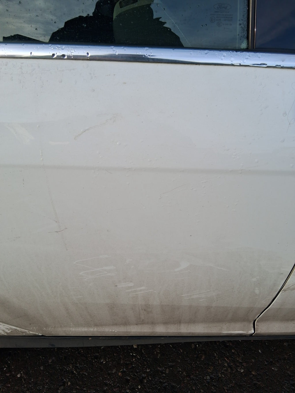 2013 FORD FOCUS MK3 HATCHBACK OSR DRIVER SIDE REAR RIGHT COMPLETE DOOR WHITE Z2