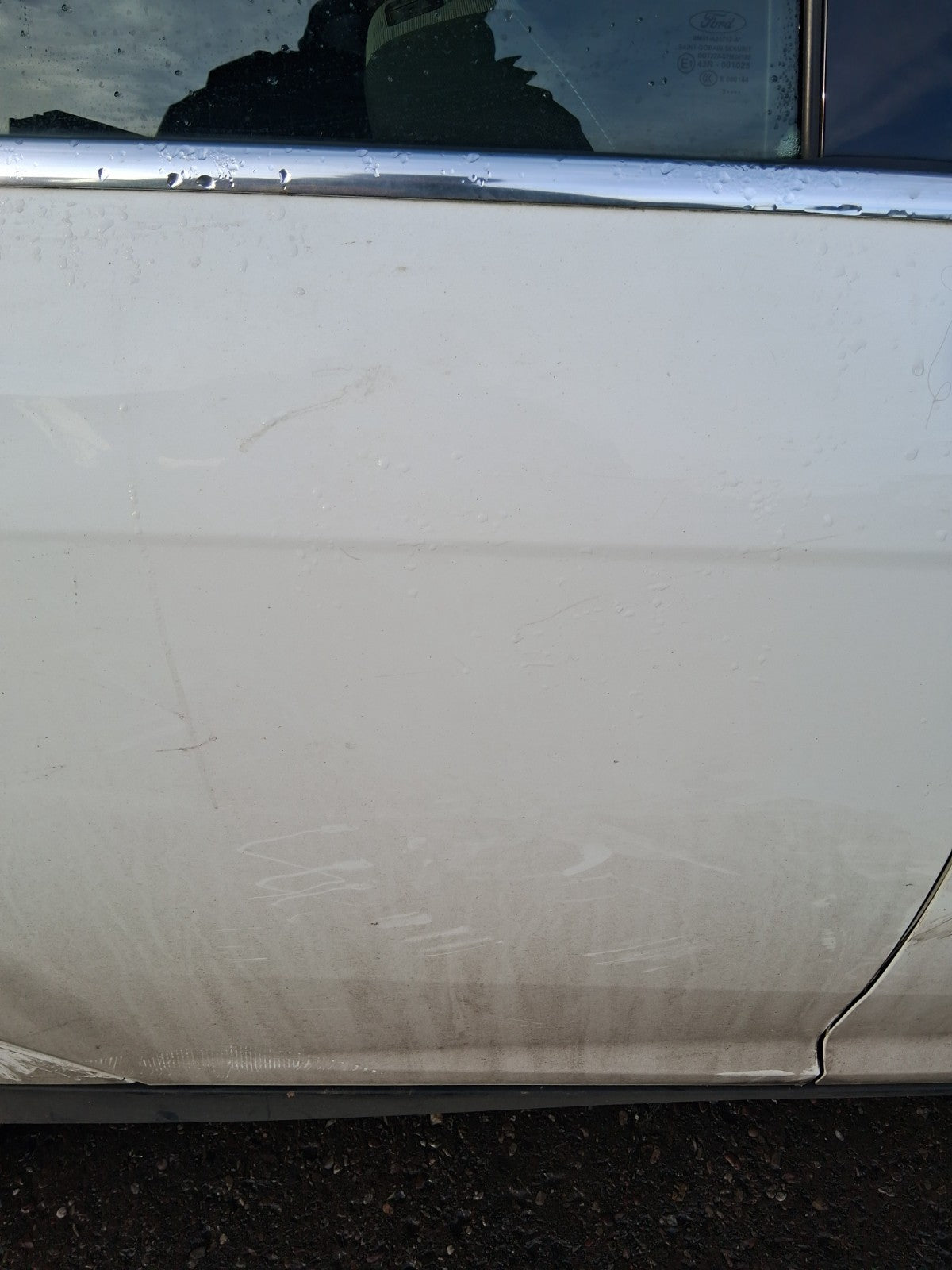 2013 FORD FOCUS MK3 HATCHBACK OSR DRIVER SIDE REAR RIGHT COMPLETE DOOR WHITE Z2