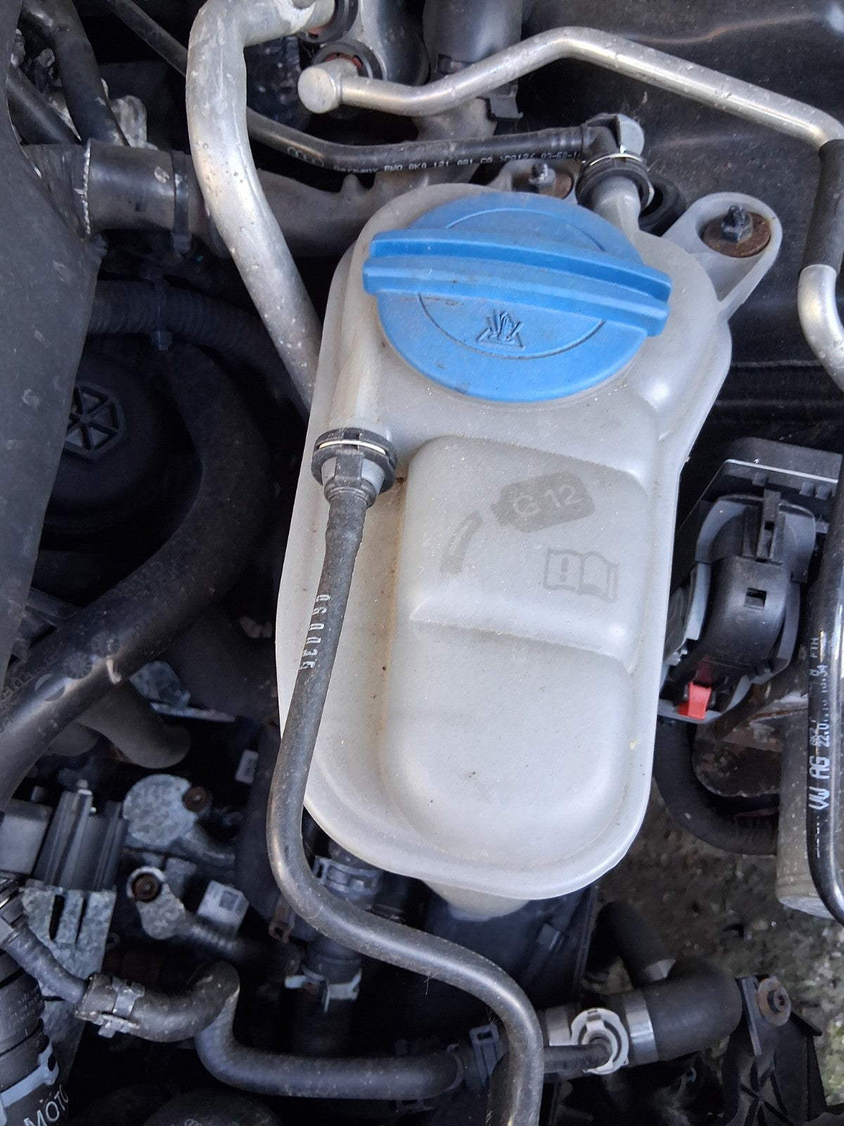 2015 AUDI A5 HATCHBACK 2.0 DIESEL COOLANT WATER EXPANSION TANK RESERVOIR