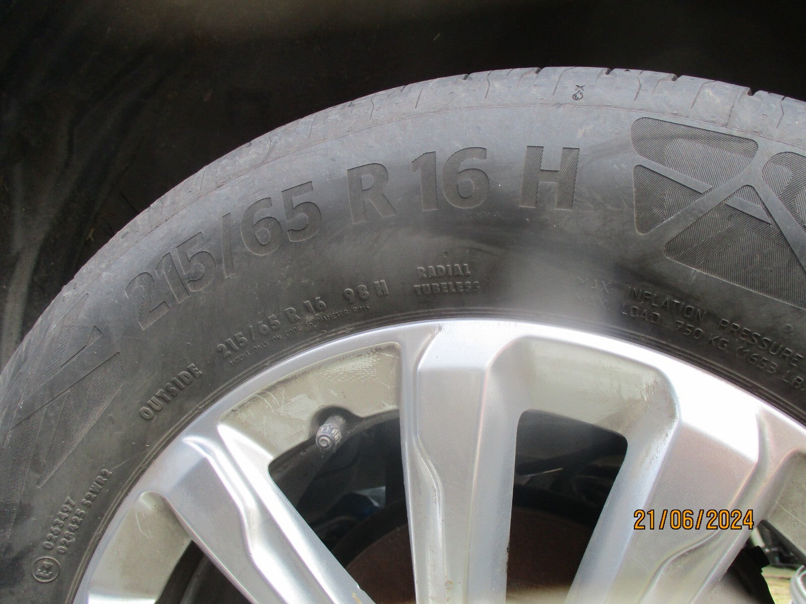 VAUXHALL MOKKA B MK2 2022 16 INCH ALLOY WHEEL WITH TYRE 215/65R16 REF 3