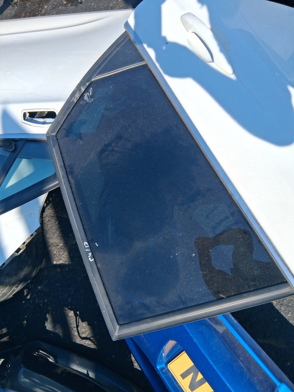 2013 CITROEN C4 MK2 NSR PASSENGER SIDE REAR LEFT COMPLETE DOOR WHITE
