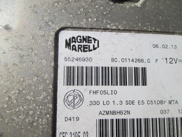 2013 FIAT 500L 1.3 DIESEL AUTO GEARBOX CONTROL MODULE ECU 55246930