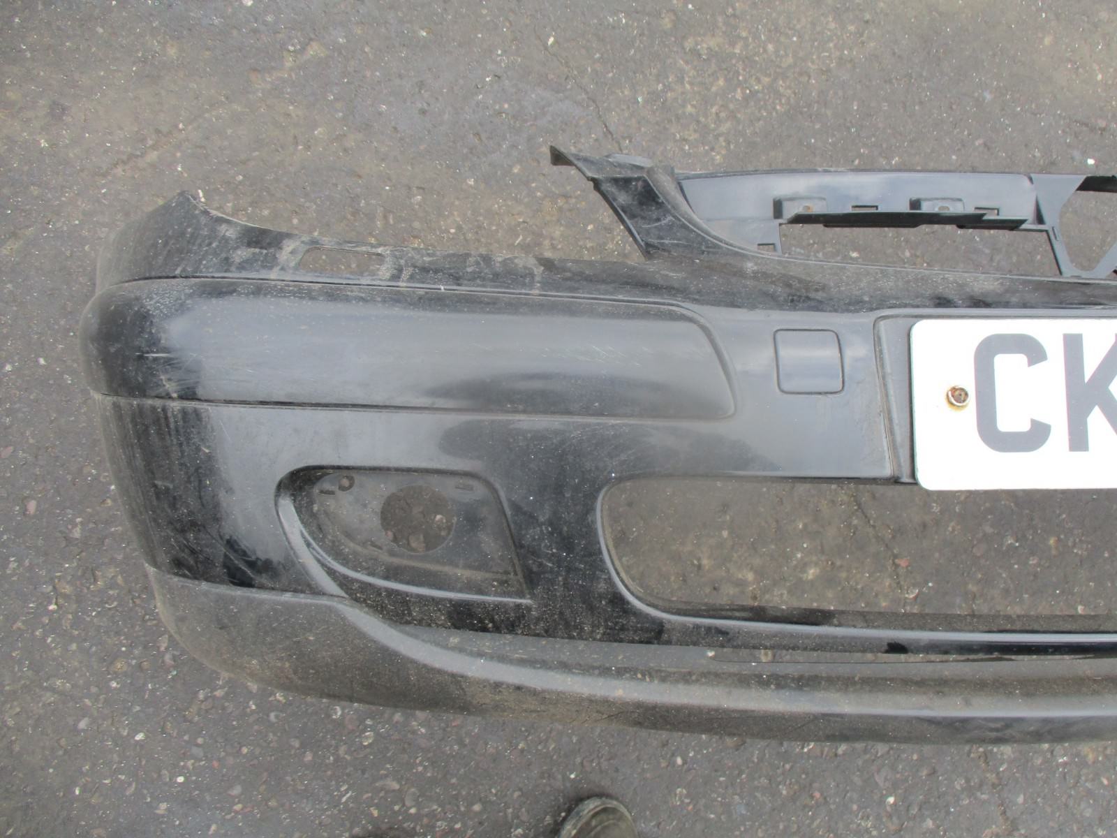 CITROEN C5 2002 FRONT BARE PLASTIC BUMPER TRIM STRIP LOWER VALANCE BLACK