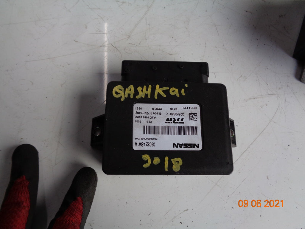 NISSAN QASHQAI MK2 J11 2019 HANDBRAKE CONTROL UNIT MODULE A005V171 A2C17103100