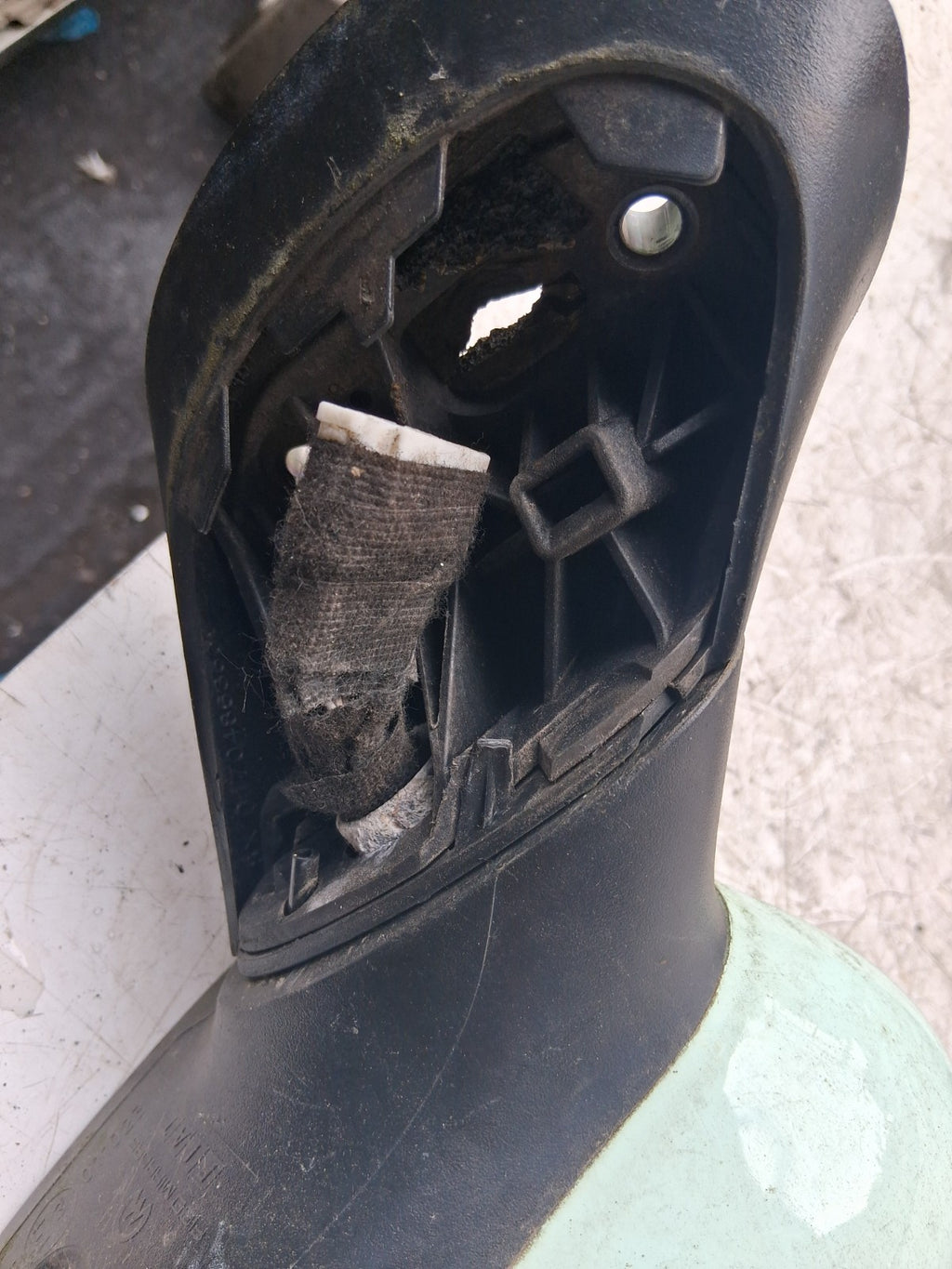 2015 FIAT 500 LOUNGE NSF PASSENGER SIDE FRONT LEFT WING MIRROR GREEN