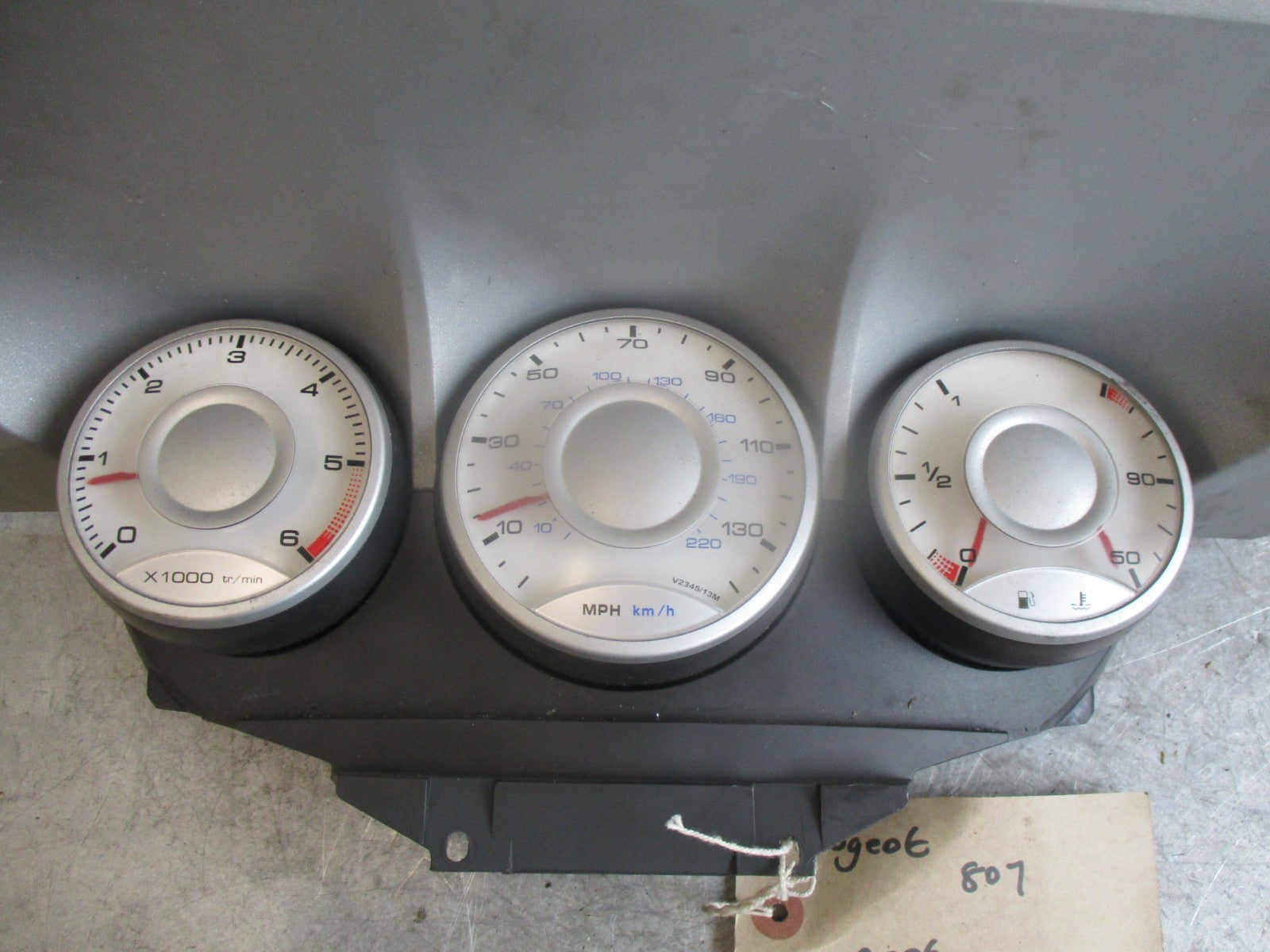 PEUGEOT 807 2006 2.0 HDI SPEEDO CLOCKS INSTRUMENT CLUSTER DIALS 1400614180 E02
