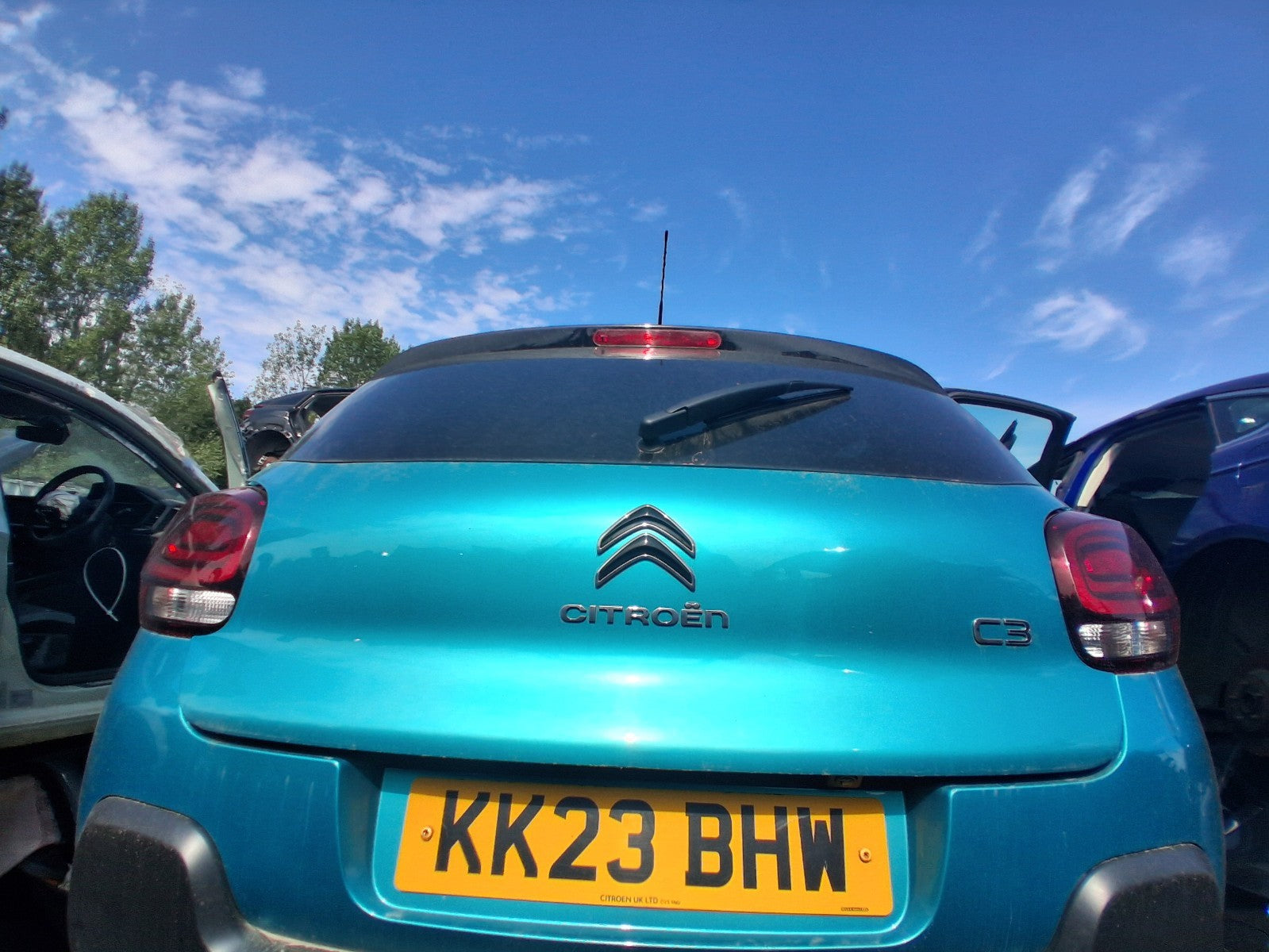 2023 CITROEN C3 MK3 NSF PASSENGER SIDE FRONT SUN VISOR SHADE